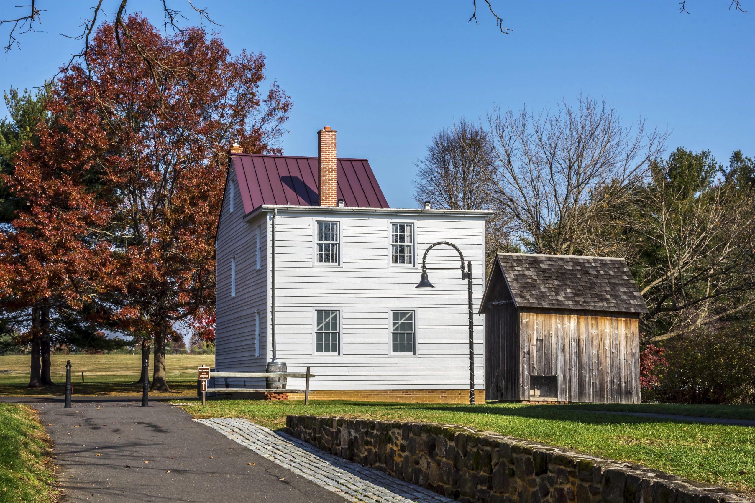 White historic house